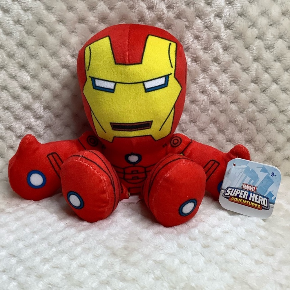 Just Play Marvel Super Hero Adventures Iron Man Stuffed Animal NWT